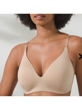 Soma Vanishing 360 Wireless Bra - Beige Warm amber 36 DD